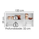 Ver imagem 3 de Armário Aéreo 3 Portas Evidence Branco Poliman