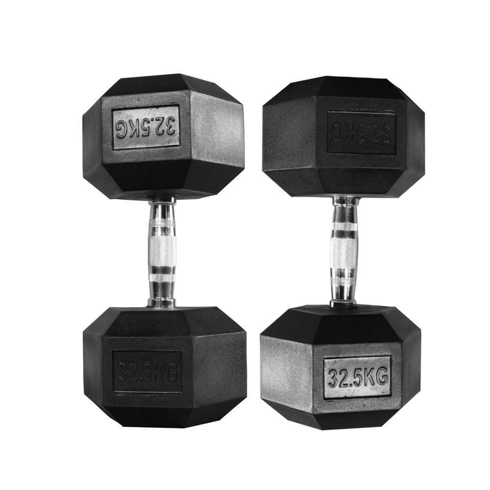 Par de Halteres Dumbell Sextavado 32,5kg Ahead Sports As2102 - 3