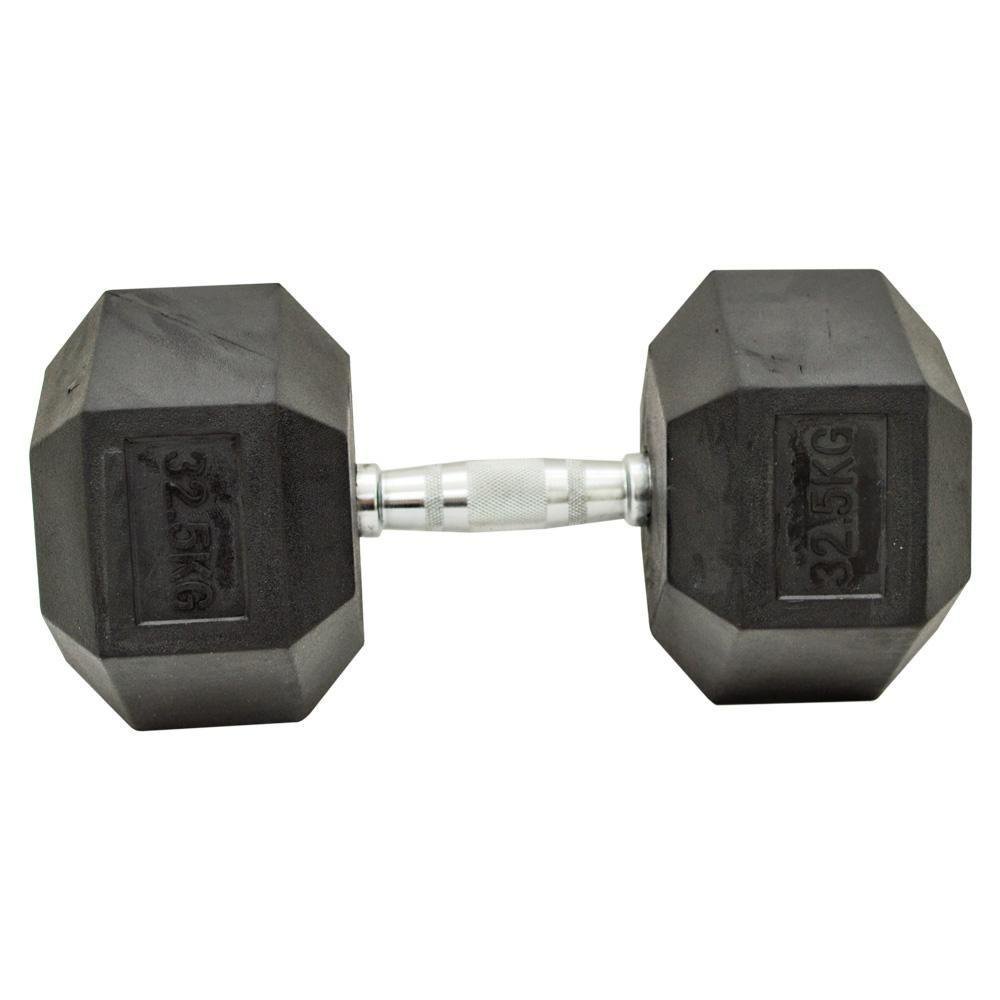 Par de Halteres Dumbell Sextavado 32,5kg Ahead Sports As2102 - 2