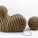 Ver imagem 3 de Poltrona Decorativa com Puff Design Orgânico Premium