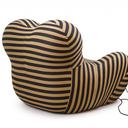 Ver imagem 4 de Poltrona Decorativa com Puff Design Orgânico Premium