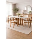 Ver imagem 1 de Sala de Jantar 4 Cadeiras 1,20 X80 - Roma - Domus Móveis