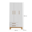Ver imagem 5 de Conjunto Berço Mini Cama Fantasia, Cômoda Sapateira Slim e Guarda Roupa Slim Branco