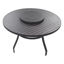 Ver imagem 1 de Mesa Ripada 1,40m Giratória Alumínio Jantar Área Externa Piscina Jardim