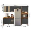 Ver imagem 2 de Conjunto de Cozinha Nubia Modulado com 11 Portas 2 Gavetas