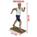 Ver imagem 2 de Estatueta Decorativa Atleta Atletismo Escultura Resina 26cm