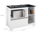 Ver imagem 2 de Balcao Cooktop Notavel Nt 3050 1 Pt 1 Gavetao - Nt3050