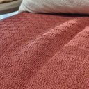 Ver imagem 5 de Manta de Sofá 100% Algodão Enlace Decorativa Terracota 140 x 230 (Solteiro)