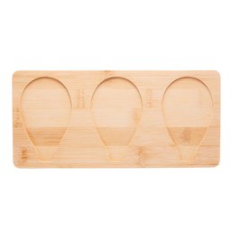 3 Petisqueiras com Bandeja de Bambu 25x12x4,5cm - Lyor - 5