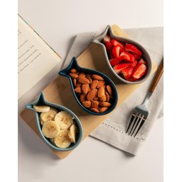 3 Petisqueiras com Bandeja de Bambu 25x12x4,5cm - Lyor - 6