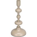 Ver imagem 1 de Castiçal Decorativo Porta Vela Home&co Metal 22x10x10cm Marfim