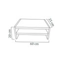 Ver imagem 3 de Suporte Duplo para Monitor Madeirado em Mdf