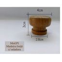 Ver imagem 2 de Puxador Gaveta Madeira Freijó Seladora 3,8x3 - 5 Un