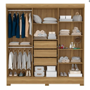 Ver imagem 4 de Conjunto de Guarda Roupa e Cômoda Pluma para Quarto Amendola