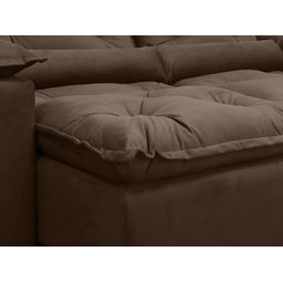 Sofá Retrátil e Reclinável 2,00m em Tecido Veludão C/ Pillow Nos Braços Athenas - Montagem Inclusa:m - 5