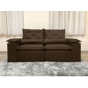 Ver imagem 3 de Sofá Retrátil e Reclinável 2,00m em Tecido Veludão C/ Pillow Nos Braços Athenas - Montagem Inclusa:m