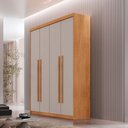 Ver imagem 1 de Guarda Roupa Solteiro Heros 4 Portas e 2 Gavetas Mdf Moderna