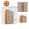 Guarda Roupa Solteiro Heros 4 Portas e 2 Gavetas Mdf Moderna - 4