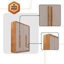 Ver imagem 4 de Guarda Roupa Solteiro Heros 4 Portas e 2 Gavetas Mdf Moderna