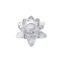 Ver imagem 1 de Enfeite Decoração de Cristal Vidro Flor de Lotus para Sala Quarto Cristaleira Pequeno 8cm:transparen