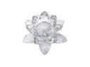 Ver imagem 1 de Enfeite Decoração de Cristal Vidro Flor de Lotus para Sala Quarto Cristaleira Pequeno 8cm:transparen