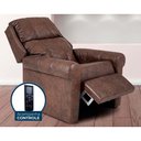 Ver imagem 6 de Poltrona Reclinável C/ Massagem P/ Sala Mh 1216 Two Way Courano Preto - Herval