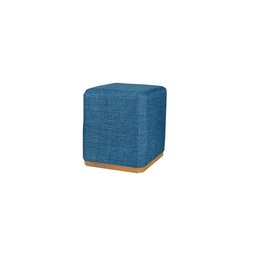 Puff Quadrado Grande Cor Azul - 1