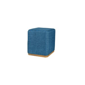 Puff Quadrado Grande Cor Azul