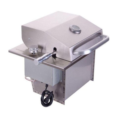 Assador Grill de Embutir a Gás Little Tampa com Tampa Queimador Infravermelho Cinza Titan 5L