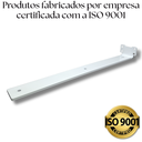 Ver imagem 3 de 8 Suportes Mão Francesa 40cm Design Moderno de Parede para Prateleira Aço Reforçado Branco