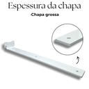 Ver mais imagens de 8 Suportes Mão Francesa 40cm Design Moderno de Parede para Prateleira Aço Reforçado Branco