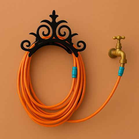 Suporte de Mangueira Clássico Preto