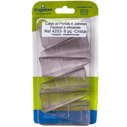 APARADOR DE PORTA CALÇO TRAVA CUNHA PROTETOR FLEXIVEL C/ 6UN - 1