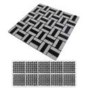 Ver imagem 1 de Pastilha de Vidro Autocolante Kit 10 Parede Cozinha Banheiro Sala Decorativa Facil Aplicacao Moderna