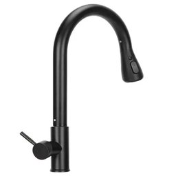 Torneira Gourmet Monocomando Extensivel Preta Domum - 1