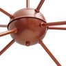 Pendente Sputnik Poptem Átomo com 8 lâmpadas/Braços cobre alumínio  haste metal sala aranha - 3