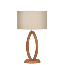 Abajur Mônaco Madeira Mdf para Sala Iluminação Aconchegante - 1