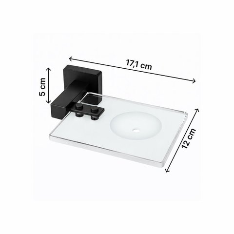 Saboneteira para Banheiro de Parede Cubit