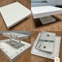 Ver imagem 4 de Plafon Eclipse Quadrado Branco Led 3000k 24w Bivolt Luz Indireta