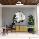 Ver imagem 2 de Plafon Eclipse Quadrado Branco Led 3000k 24w Bivolt Luz Indireta