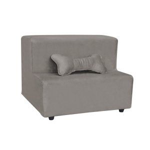 Escada Pet 2 Degraus para Cachorros Almofadada em Veludo Várias Cores Rampa Brinde Pet Luxo Conforto