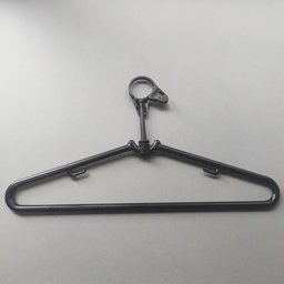 50 Cabides Antifurto Fixo Hotel Preto Clássico Inteligente de Roupas Alças 44,5cm - 6