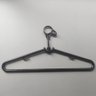 50 Cabides Antifurto Fixo Hotel Preto Clássico Inteligente de Roupas Alças 44,5cm - 6