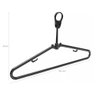 50 Cabides Antifurto Fixo Hotel Preto Clássico Inteligente de Roupas Alças 44,5cm - 4
