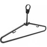 50 Cabides Antifurto Fixo Hotel Preto Clássico Inteligente de Roupas Alças 44,5cm - 1