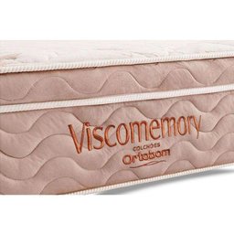 Cama Box King: Colchão Espuma Ortobom Apollo Viscomemory + Box Suede Brown(186x198) - 2