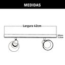 Ver mais imagens de Kit 2 Luminária Trilho Spot Duplo 2 Lâmpadas E-27 Cor:branco