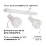 Kit 2 Luminária Trilho Spot Duplo 2 Lâmpadas E-27 Cor:branco - 3