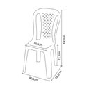 Ver imagem 4 de Conjunto TopPlast com Mesas de Plástico Top e 6 Cadeiras Valentina - Branco