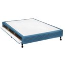 Ver imagem 1 de Cama Box Closet Casal Poli Tecido Blue (138x188x27) - Castor